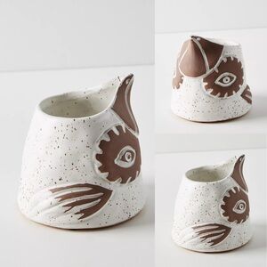 Knotwork LA Birdie Garden Speckled Garden Pot Planter Anthropologie Linda Hsiao